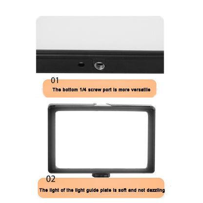 6 Inch 3200-5500K Three-color Temperature Photography Flat-panel Live Fill Light,Spec:, Small Tri...