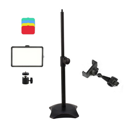 6 Inch 3200-5500K Three-color Temperature Photography Flat-panel Live Fill Light,Spec:, Small Tri...
