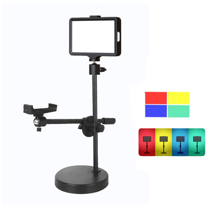 6 Inch 3200-5500K Three-color Temperature Photography Flat-panel Live Fill Light,Spec:, Small Tri...