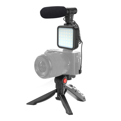KIT-01LM 3 in 1 Video Shooting LED Light Portable Tripod Live Microphone, Battery Models���������...