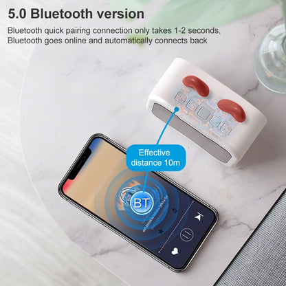 Creative Smart Wireless Mini Bluetooth Speaker Portable Computer Subwoofer Speaker with Alarm Clo...