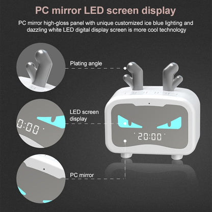 Creative Smart Wireless Mini Bluetooth Speaker Portable Computer Subwoofer Speaker with Alarm Clo...