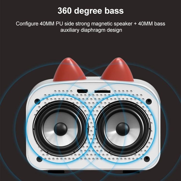 Creative Smart Wireless Mini Bluetooth Speaker Portable Computer Subwoofer Speaker with Alarm Clo...