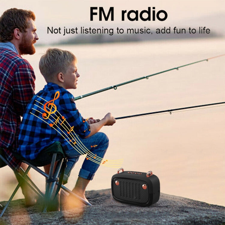 BS32D Wireless Bluetooth Speaker Cartoon Subwoofer Outdoor Card Portable Mini Speaker, Blue, Blac...