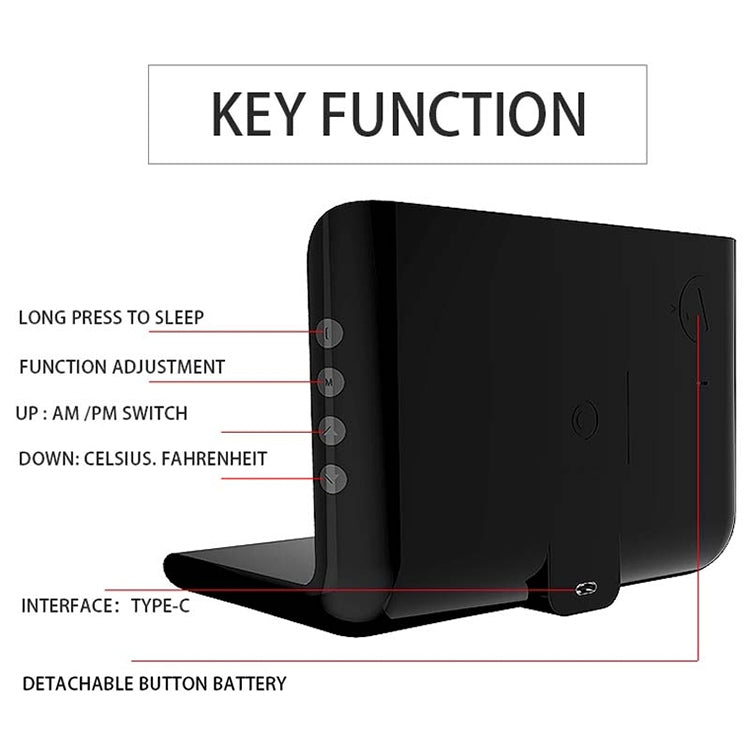 10W QI Universal Multi-function Mobile Phone Wireless Charger with Alarm Clock & Time / Calendar ...