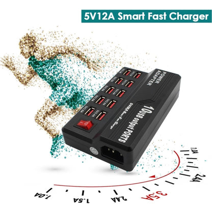 100-240V USB Interface Smart Fast Charge Digital Electronic Charger Multifunctional Charger, US P...