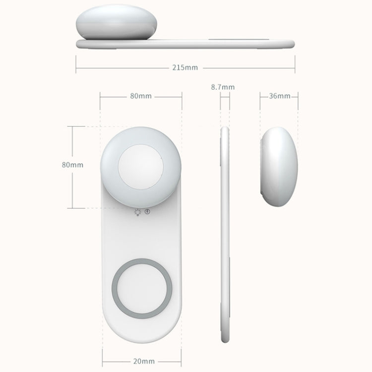 VN003 Multifunctional Wireless Charging LED Desk Lamp Separate Magnetic Touch Dimming Night Light...