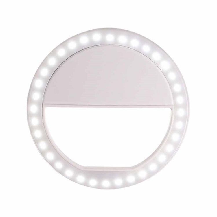 Ring-Shaped Mobile Phone Selfie Fill Light LED Flashlight For Live Photography, White, Black, Pink