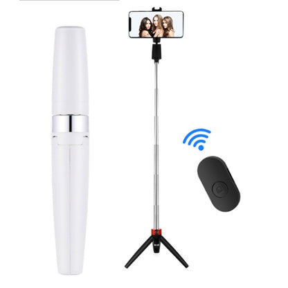 Bluetooth Selfie Stick Integrated Video Broadcasting Tripod Selfie Stick, Black, White