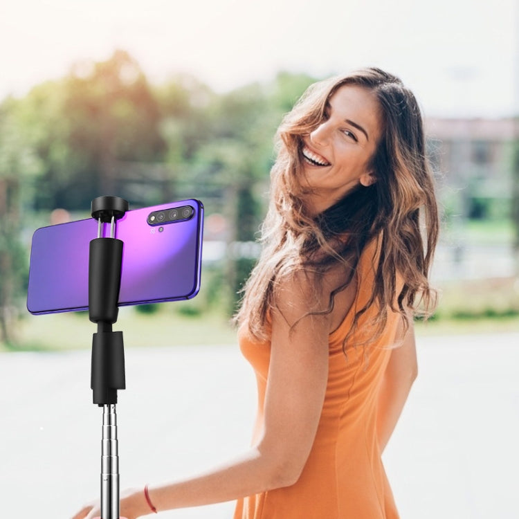 Bluetooth Selfie Stick Integrated Video Broadcasting Tripod Selfie Stick, Black, White
