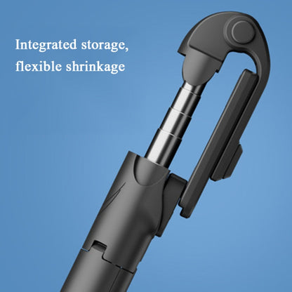 No Bluetooth Black XT02 360-Degree Rotating Multi-Function Retractable Mobile Phone Selfie Stick ...