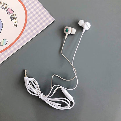 2 Pairs Cartoon Pattern Heavy Bass In-Ear Headphones Universal Wired Headphones with Microphone��...
