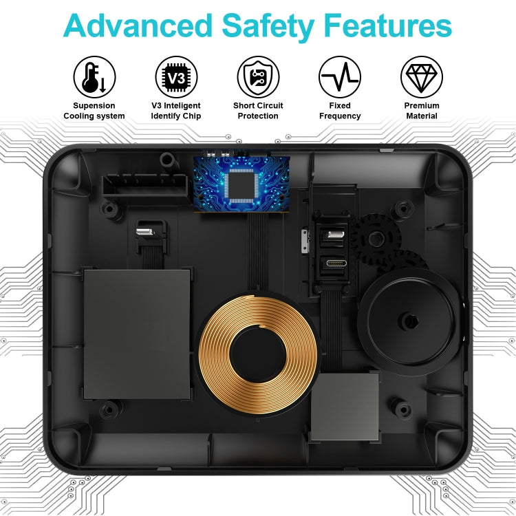 HQ-UD17 4 in 1 Wireless Charger Phone Holder Charging Base for iPhone, iWatch, AirPods and Other ...