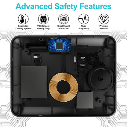 HQ-UD17 4 in 1 Wireless Charger Phone Holder Charging Base for iPhone, iWatch, AirPods and Other ...
