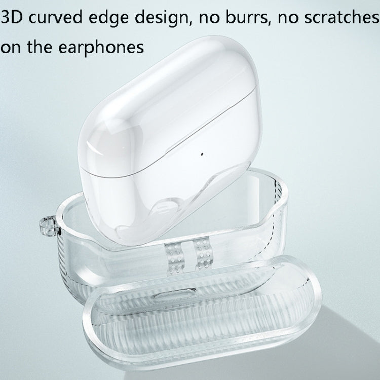 2 PCS Earphone Protective Cover TPU Airbag Transparent Protective Shell For AirPods Pro����������...