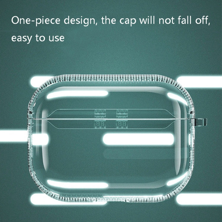 2 PCS Earphone Protective Cover TPU Airbag Transparent Protective Shell For AirPods Pro����������...