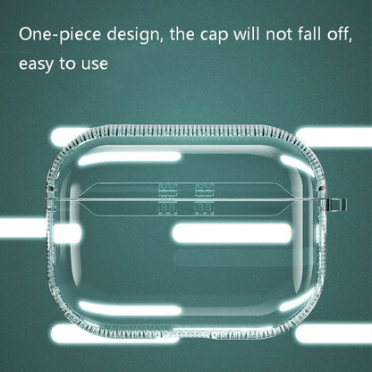 2 PCS Earphone Protective Cover TPU Airbag Transparent Protective Shell For AirPods Pro����������...
