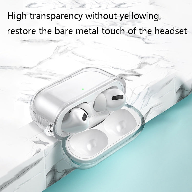 2 PCS Earphone Protective Cover TPU Airbag Transparent Protective Shell For AirPods Pro����������...