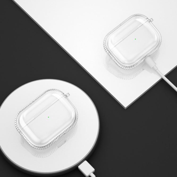 2 PCS Earphone Protective Cover TPU Airbag Transparent Protective Shell For AirPods Pro����������...