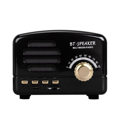 BT01 Retro Bluetooth Wireless Mini Speaker Portable Radio Support TF Card