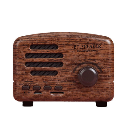 BT01 Retro Bluetooth Wireless Mini Speaker Portable Radio Support TF Card