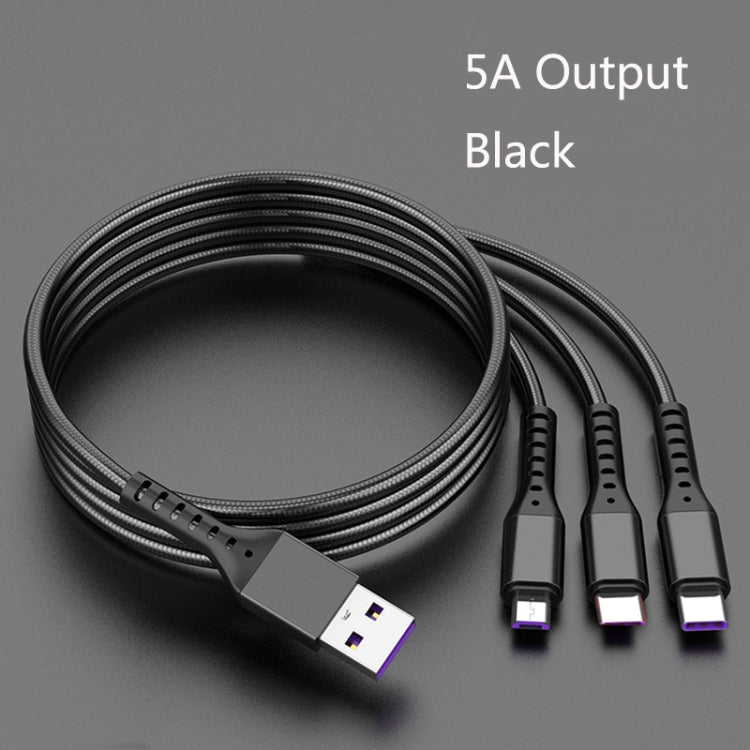 2 PCS ZZ034 USB To 8 Pin + USB-C / Type-C + Micro USB 3 In 1 Fast Charging Cable, Style:���������...