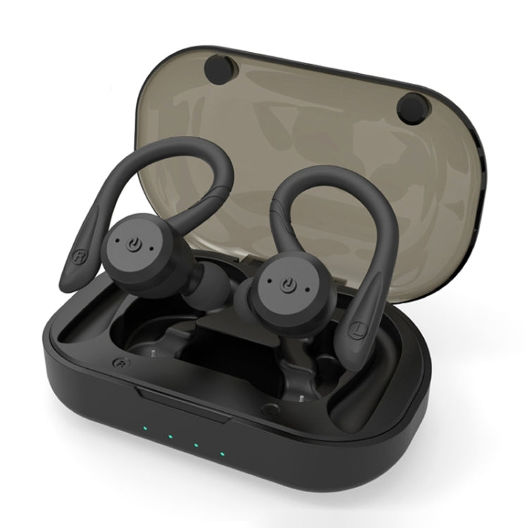 BE1032 Ear-mounted Waterproof Sports TWS Wireless Bluetooth Earphone, Black, Fluorescent Green���...