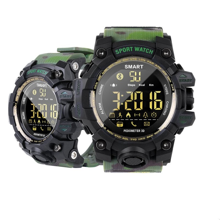 Waterproof Sports Smart Watch EX16S Camouflage Outdoor Bluetooth Remote Pedemeter Long Standby���...