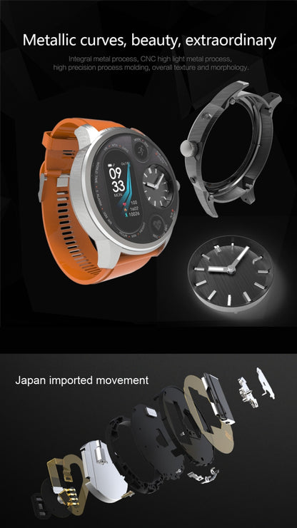 T3 Dual Display Smart Watch For Men IP68 Waterproof Fitness Bracelet 15 Days Standby Business Sma...