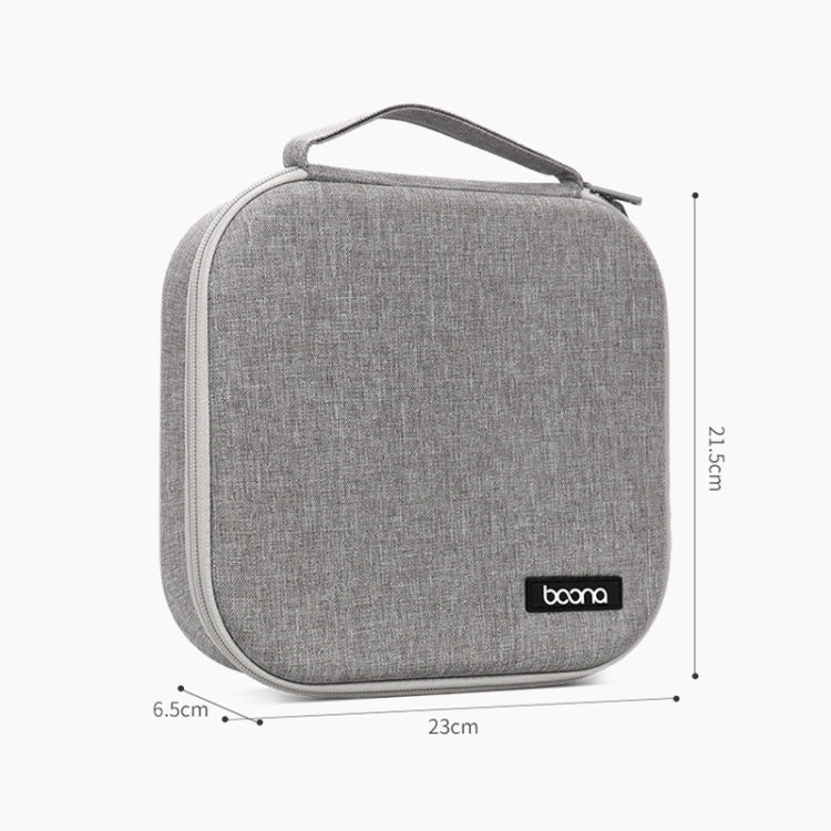 Baona BN-F030 EVA Hard Shell Anti-Stress Headphones Storage Bag for AirPods Max, Grey, Black
