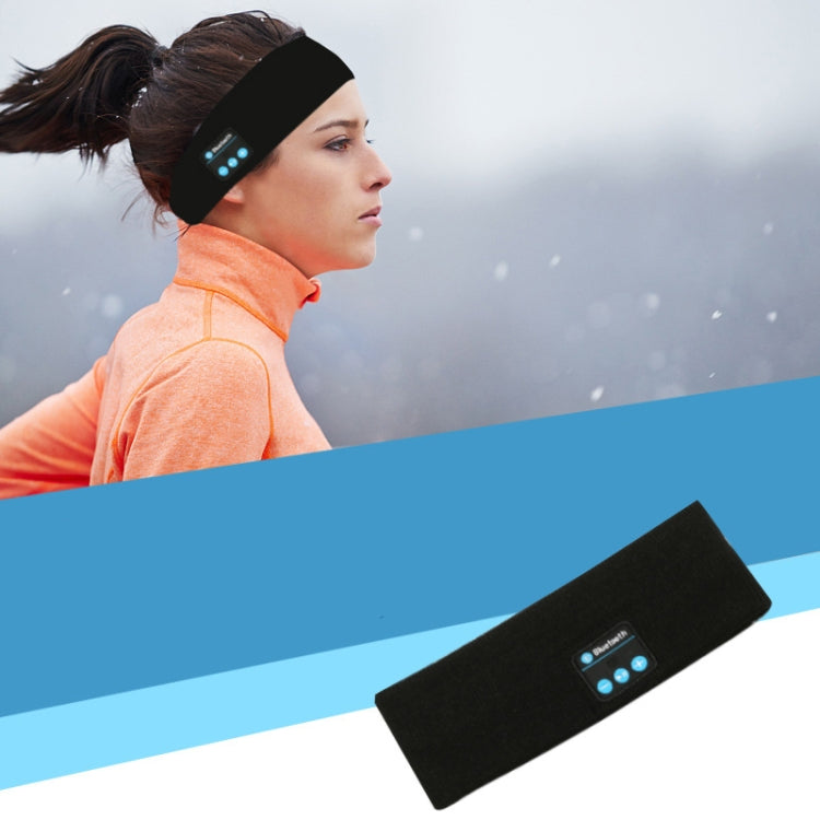 Bluetooth Headset Sports Headband Outdoor Running Yoga Sweat-Absorbent Headscarf, Black, Gray����...