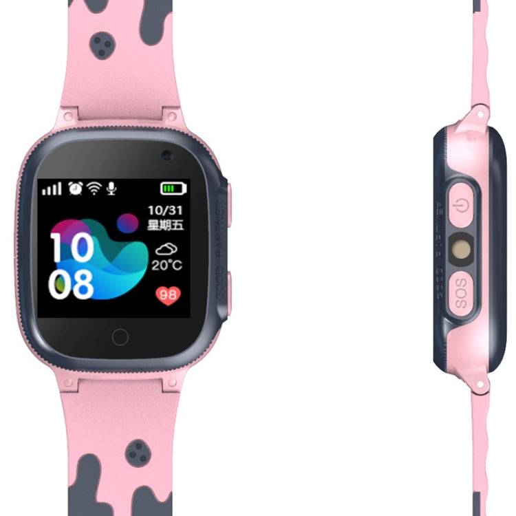 A111-Z1 Children Smart Positioning Plug-In Cartoon Call For Help Multi-Function Watch Phone, Pink...