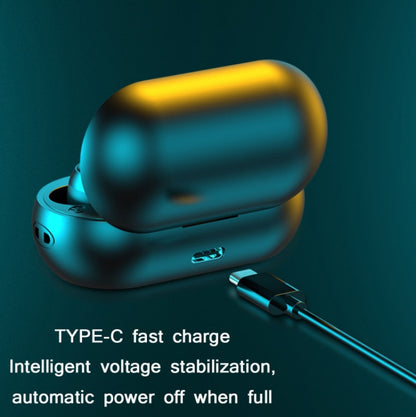 TWS-22 Bluetooth 5.0 In-Ear Sports Waterproof Noise Cancelling Touch Control Mini Headphones, Bla...