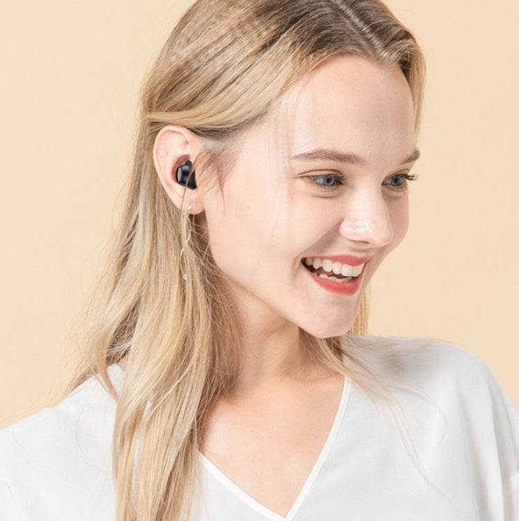 TWS-22 Bluetooth 5.0 In-Ear Sports Waterproof Noise Cancelling Touch Control Mini Headphones, Bla...