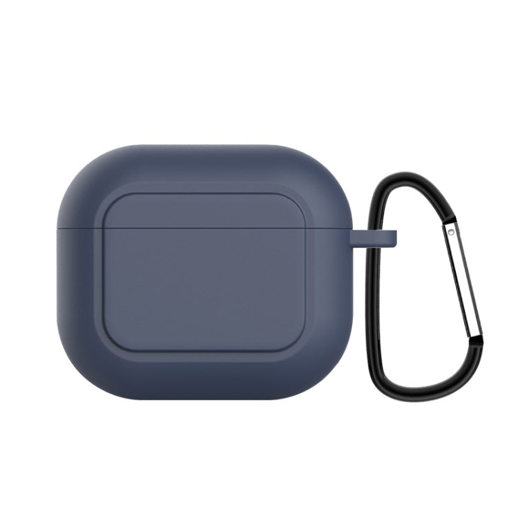Silicone Shockproof Cover with Metal Buckle For AirPods 3, Night Green, White, Pink, Hyacinth Pur...
