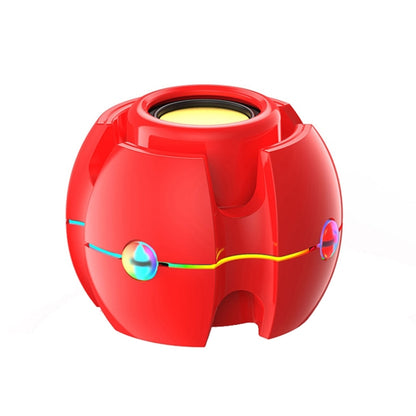 RGB Light Effect Gyro Shape Wireless Bluetooth Audio, White, Pink, Blue, Black, Red