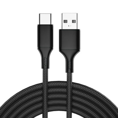 4 PCS 2.4A USB-C / Type-C to USB Braided Fast Charging Sync Data Cable, Length:, 0.25m (Red)�����...