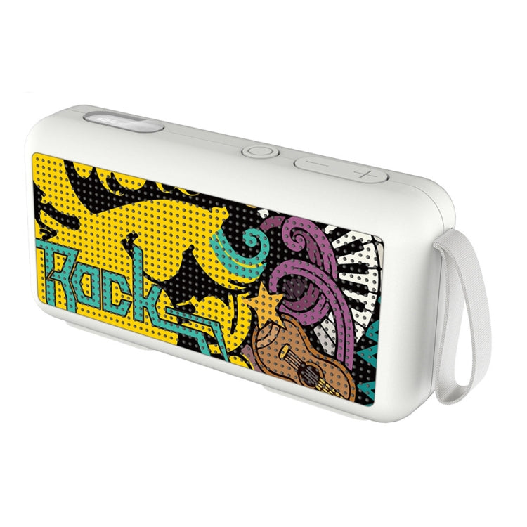 DoRealMe F0 TWS Mini Graffiti Bluetooth Speaker Support FM / TF Card, White, Black, Red����������...