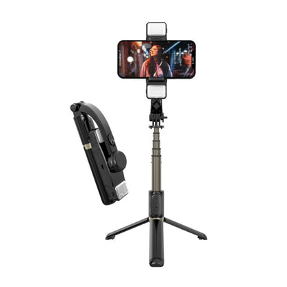 CYKE Q08D Handheld Dual Light Bluetooth Mobile Phone Selfie Stick, Dual Light Version