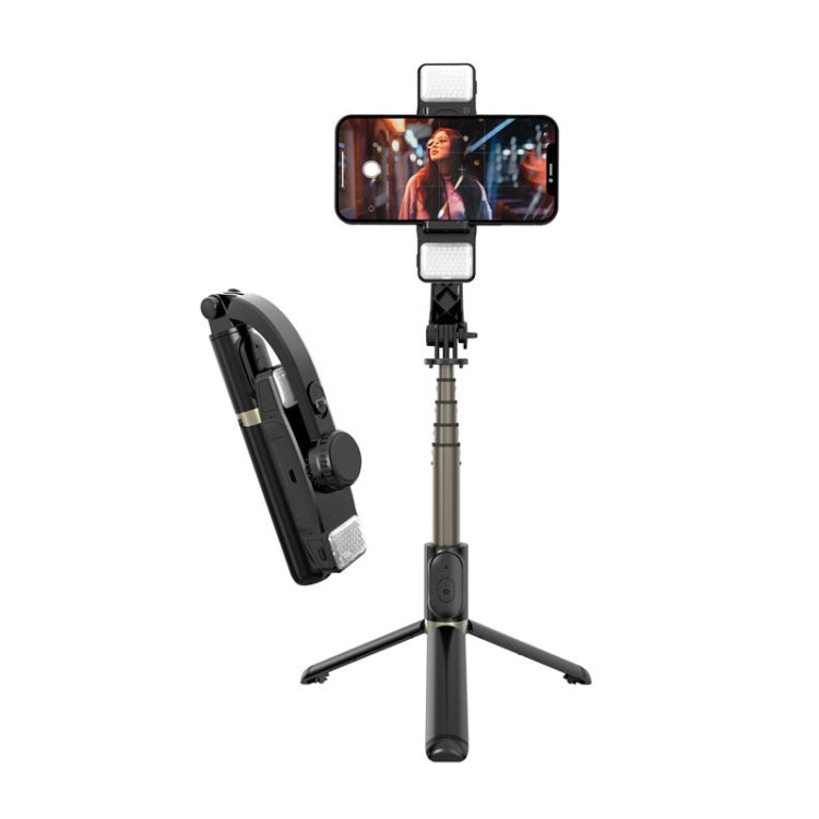 CYKE Q08D Handheld Dual Light Bluetooth Mobile Phone Selfie Stick, Dual Light Version