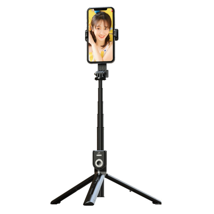 Integrated Bluetooth Selfie Stick With Vibrato Remote Control Makeup Mirror