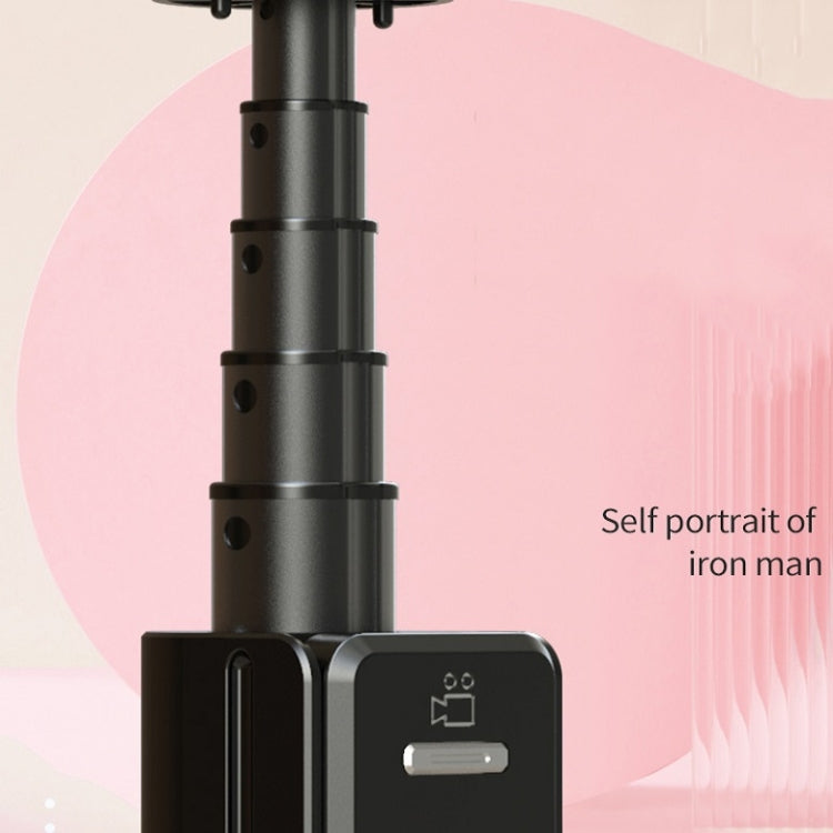 Integrated Bluetooth Selfie Stick With Vibrato Remote Control Makeup Mirror, P80 1.33m, P81 1.7m