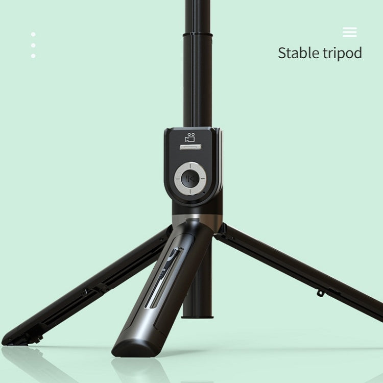 Integrated Bluetooth Selfie Stick With Vibrato Remote Control Makeup Mirror, P80 1.33m, P81 1.7m