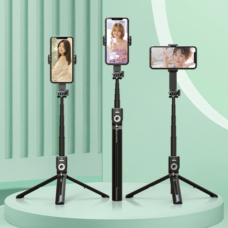 Integrated Bluetooth Selfie Stick With Vibrato Remote Control Makeup Mirror, P80 1.33m, P81 1.7m