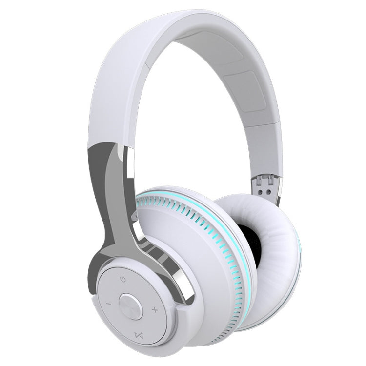H2 Colorful Luminous Subwoofer Folding Retractable Card Wireless Bluetooth Headset, Black, Blue��...