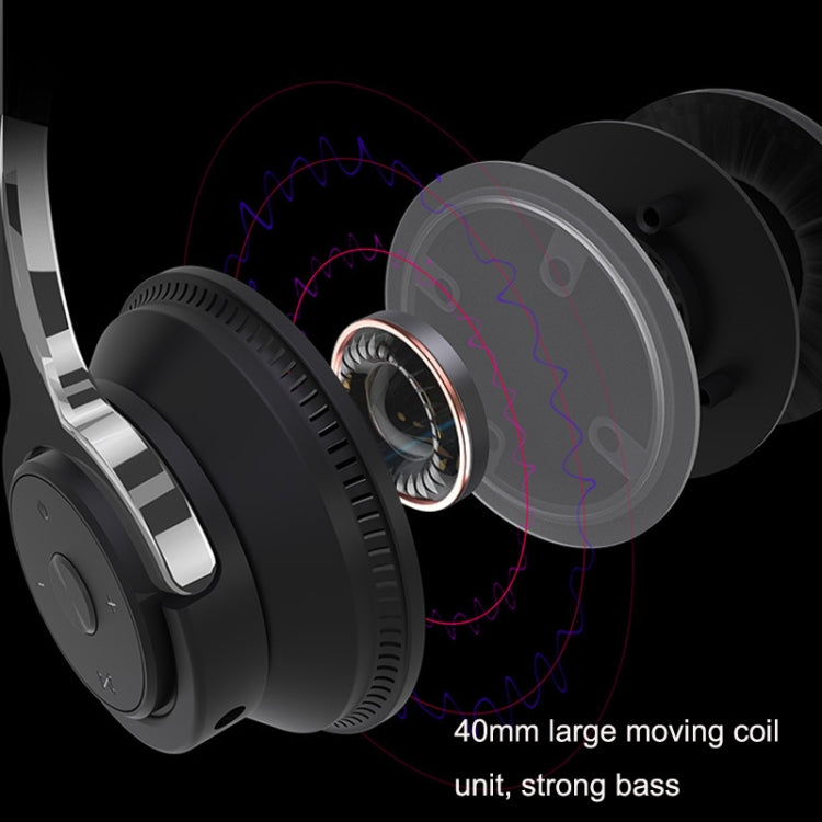H2 Colorful Luminous Subwoofer Folding Retractable Card Wireless Bluetooth Headset, Black, Blue��...