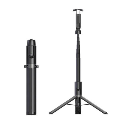 Desktop Multi-Function Live 1.3m Tripod Portable Integrated Bluetooth Selfie Rod, Black Red, Blac...