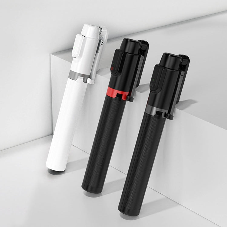 Desktop Multi-Function Live 1.3m Tripod Portable Integrated Bluetooth Selfie Rod, Black Red, Blac...