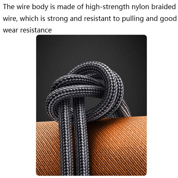 PD 100W Type-C to Type-C Fast Charging Nylon Braided Cable, 0.3 m, 0.5 m, 0.8 m, 1 m, 1.2 m