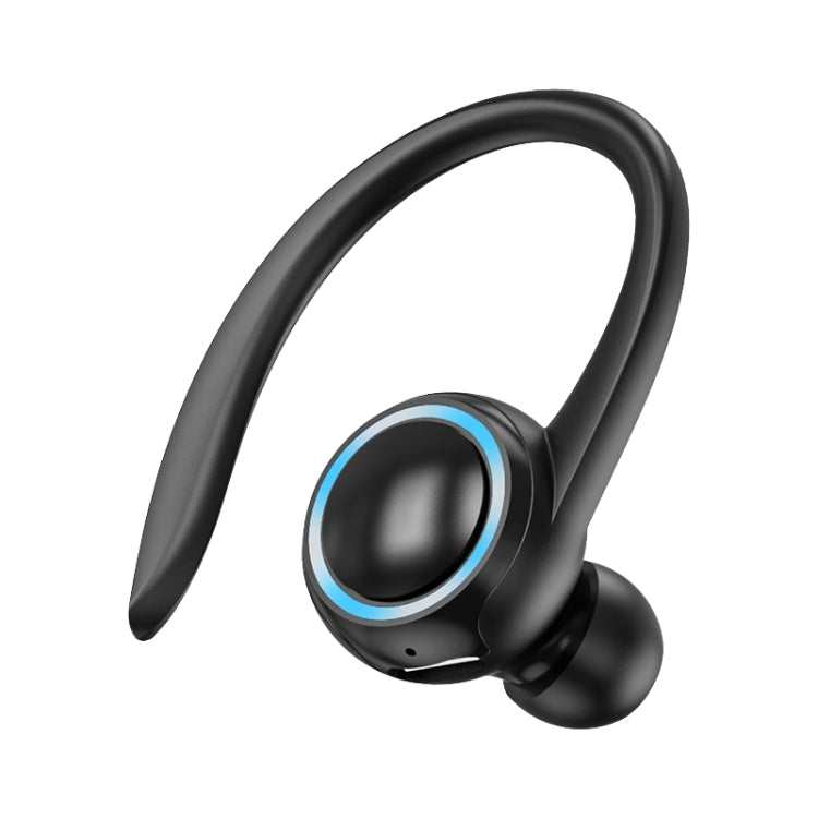 A1S Bluetooth Earphone Hanging Ear Incorporation True Sound Sports Single Ear Headset, A1S Black�...